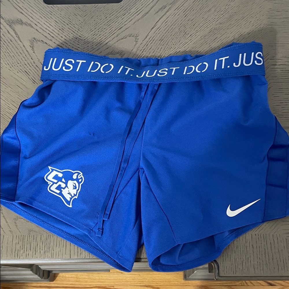CCSY Nike Royal Blue 'Just Do It.' Women's Athletic Shorts